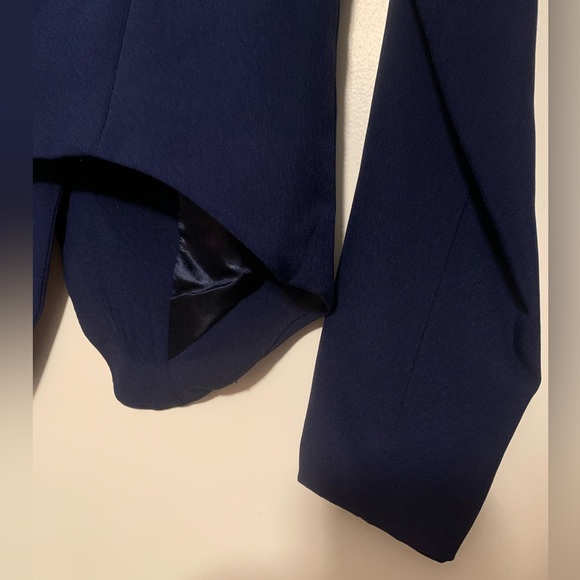 Super CUTE royal navy blue short blazer Spacegirl jacket with tails long sleeve - Picture 6 of 12